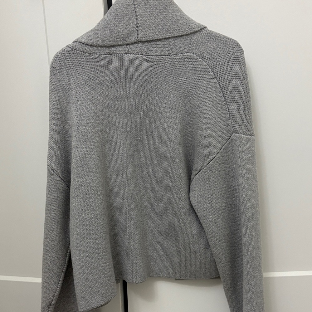 Anthropologie Gray Open-Front Cardigan - Picture 3 of 3